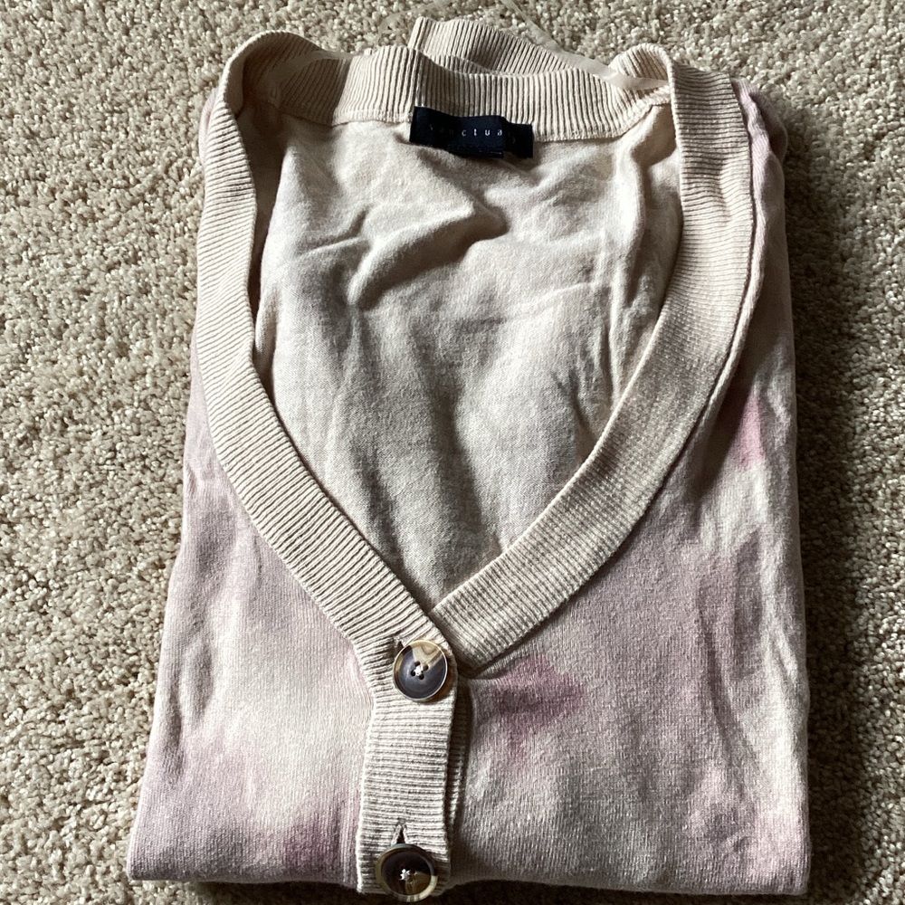 Sanctuary Light Pink V-Neck Button-Front Cardigan